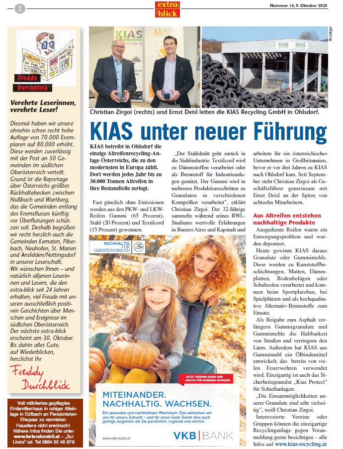 KIAS unter neuer Führung - KIAS Recycling GmbH